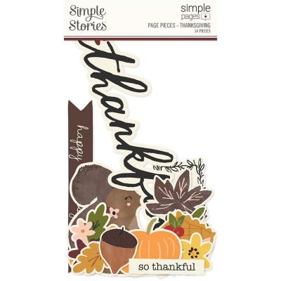 Simple Stories Simple Pages Pieces Die Cuts - Thanksgiving